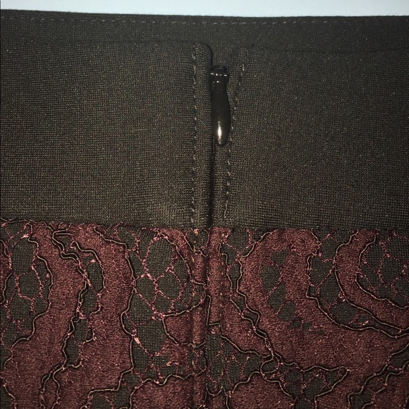 ANN TAYLOR LOFT PENCIL SKIRT w/ LACE OVERLAY- EUC - Picture 6 of 8